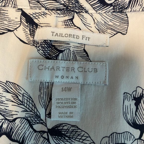 Charter Club tailored sleeveless blouse - Picture 4 of 4